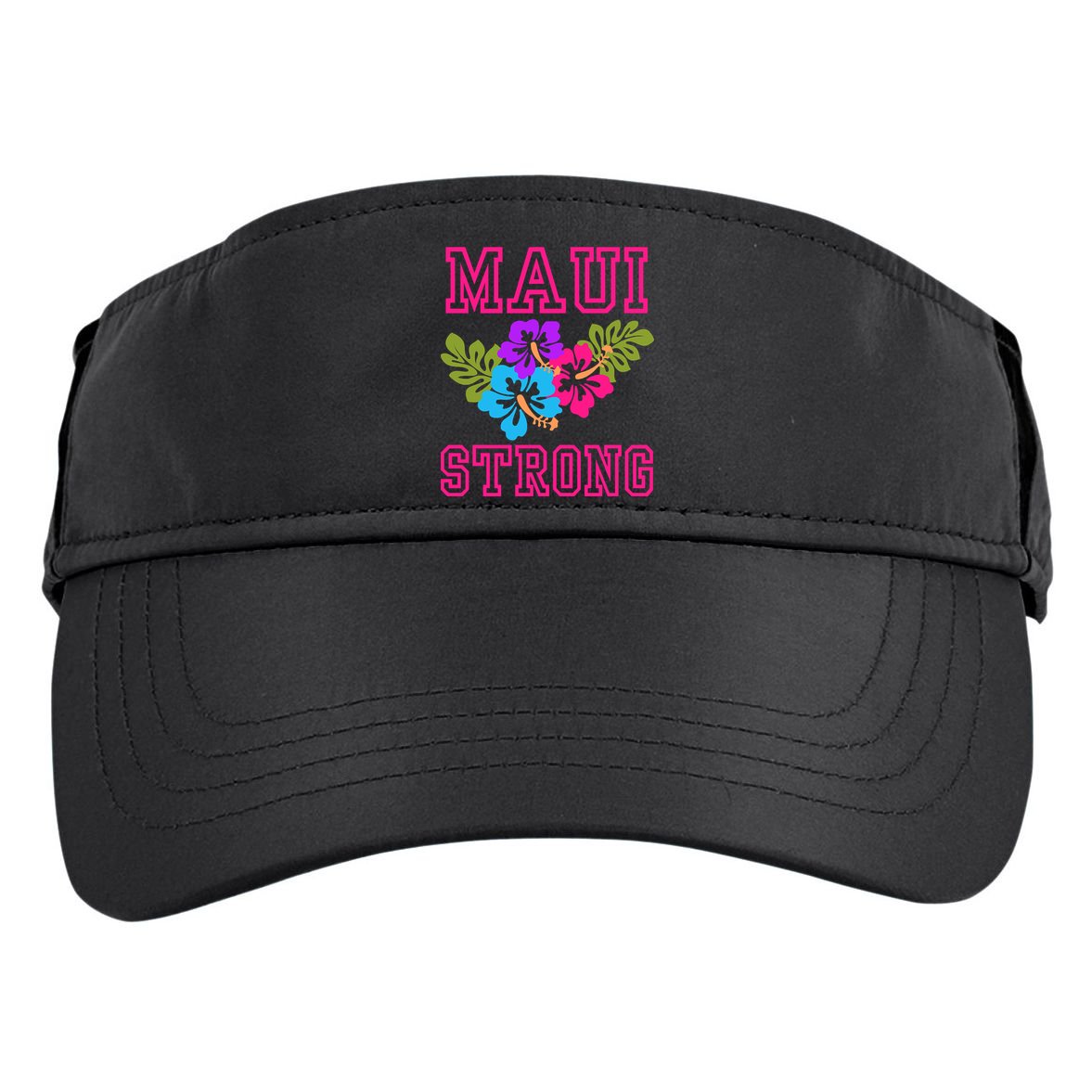 Pray For Maui Hawaii Strong Lahaina Hawaiian Islands Adult Drive Performance Visor