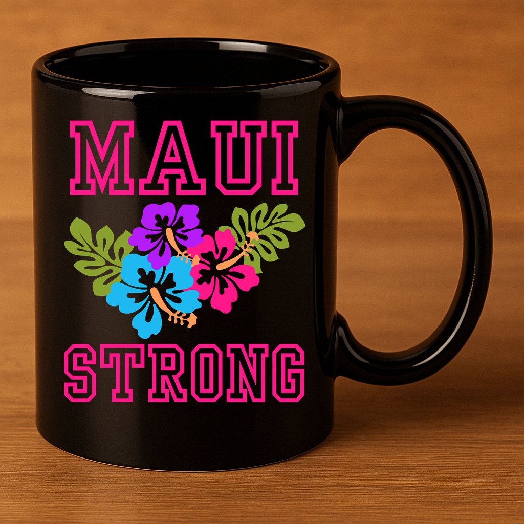 Pray For Maui Hawaii Strong Lahaina Hawaiian Islands 11oz C Handle Ceramic Mug