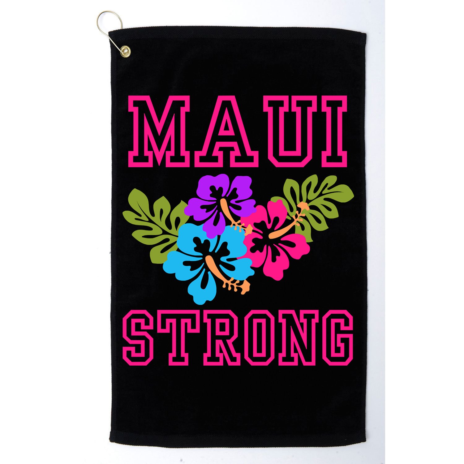 Pray For Maui Hawaii Strong Lahaina Hawaiian Islands Golf Towel
