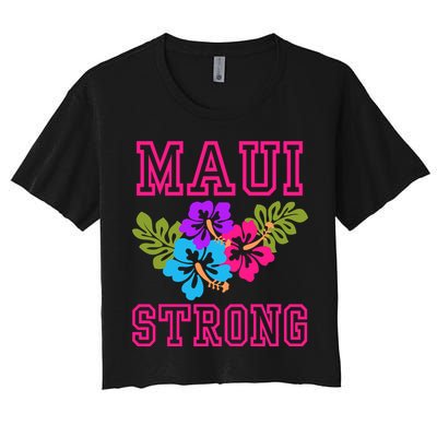 Pray For Maui Hawaii Strong Lahaina Hawaiian Islands Crop Top