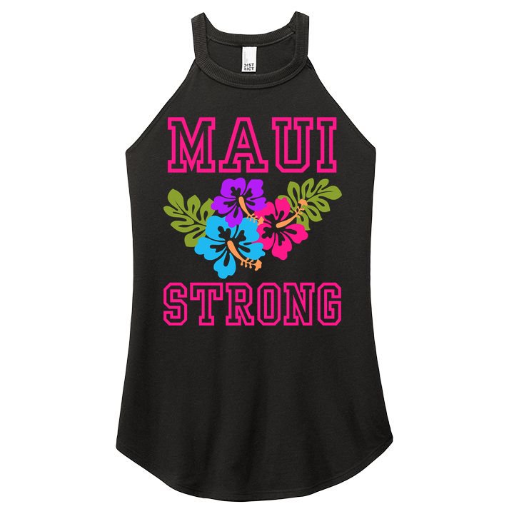 Pray For Maui Hawaii Strong Lahaina Hawaiian Islands Women's Perfect Tri Rocker Tank