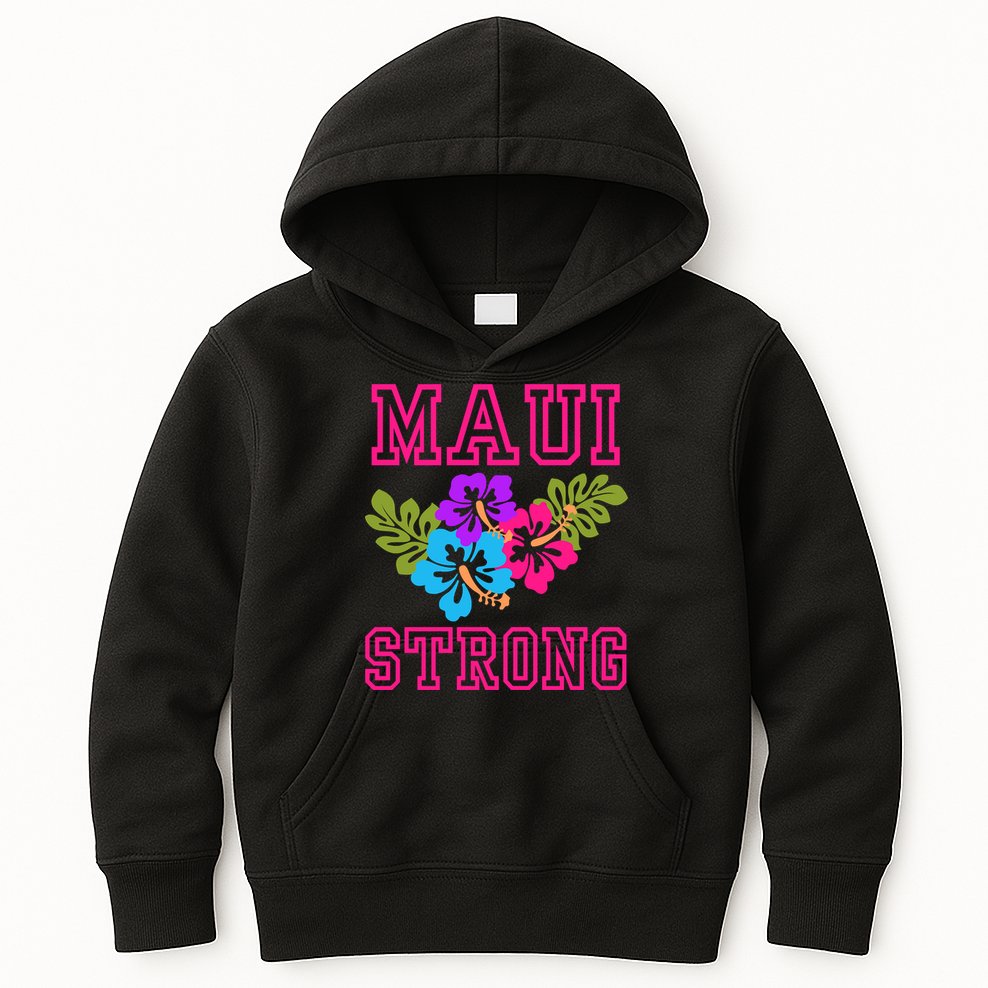 Pray For Maui Hawaii Strong Lahaina Hawaiian Islands Kids Hoodie