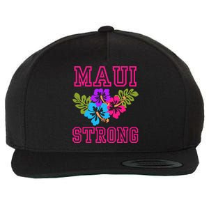 Pray For Maui Hawaii Strong Lahaina Hawaiian Islands Wool Snapback Cap