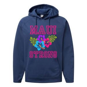 Pray For Maui Hawaii Strong Lahaina Hawaiian Islands Performance Fleece Hoodie