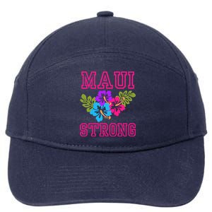 Pray For Maui Hawaii Strong Lahaina Hawaiian Islands 7-Panel Snapback Hat