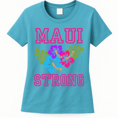 Pray For Maui Hawaii Strong Lahaina Hawaiian Islands Womens T-Shirt