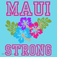 Pray For Maui Hawaii Strong Lahaina Hawaiian Islands Womens T-Shirt