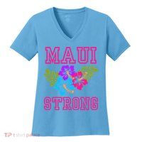 Pray For Maui Hawaii Strong Lahaina Hawaiian Islands Women's V-Neck T-Shirt