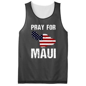 Pray For Maui Hawaii Wildflower Support America Flag Gift Wildfire Lahaina Mesh Reversible Basketball Jersey Tank