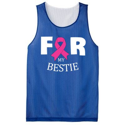 Pink For My Bestie Breast Cancer Awareness Warrior Support Meaningful Gift Mesh Reversible Basketball Jersey Tank