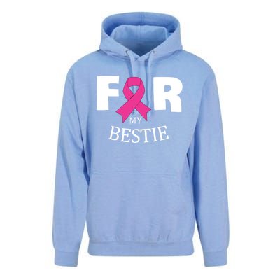 Pink For My Bestie Breast Cancer Awareness Warrior Support Meaningful Gift Unisex Surf Hoodie