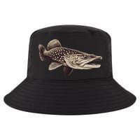 Pike Fish Monchrome Cool Comfort Performance Bucket Hat