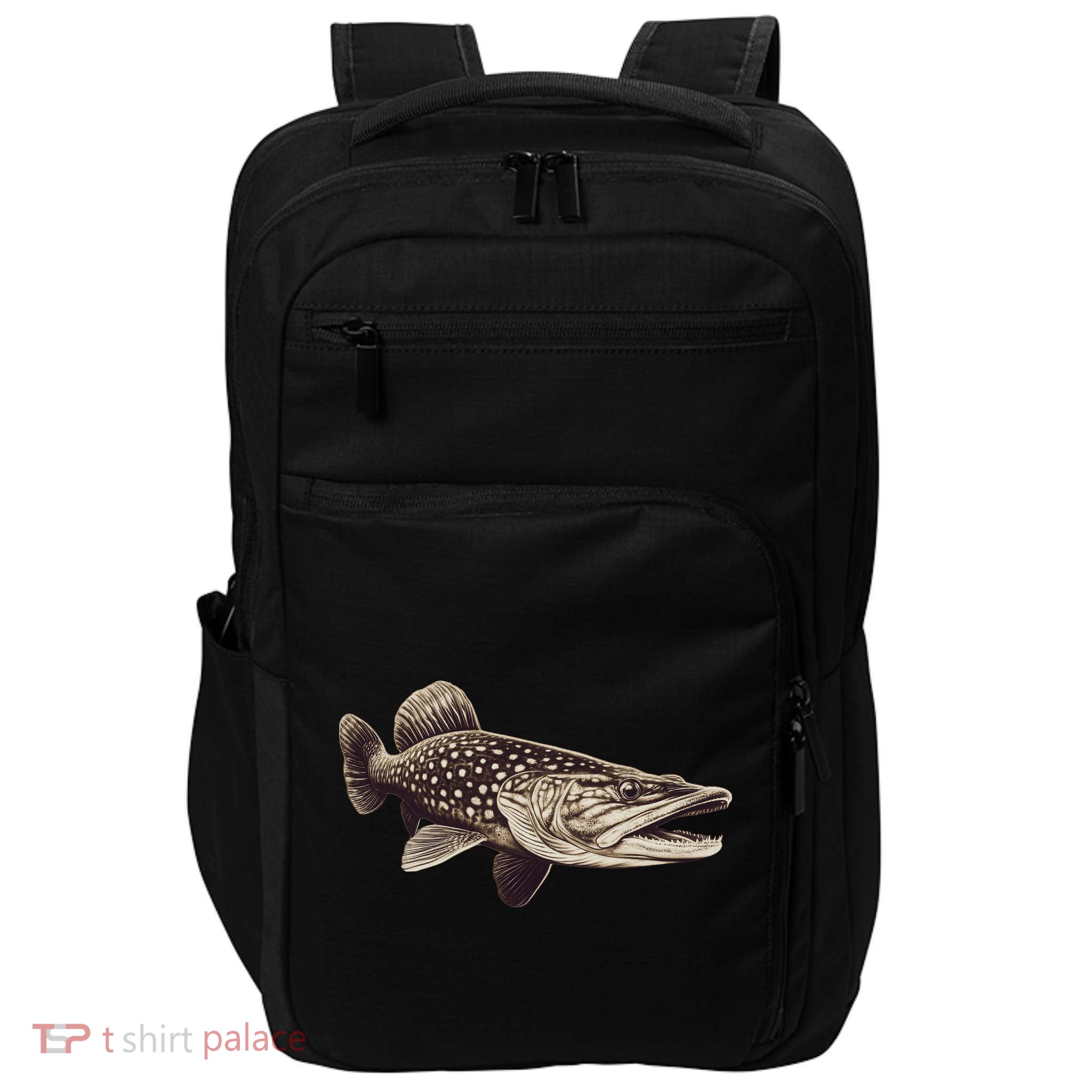 Pike Fish Monchrome Impact Tech Backpack