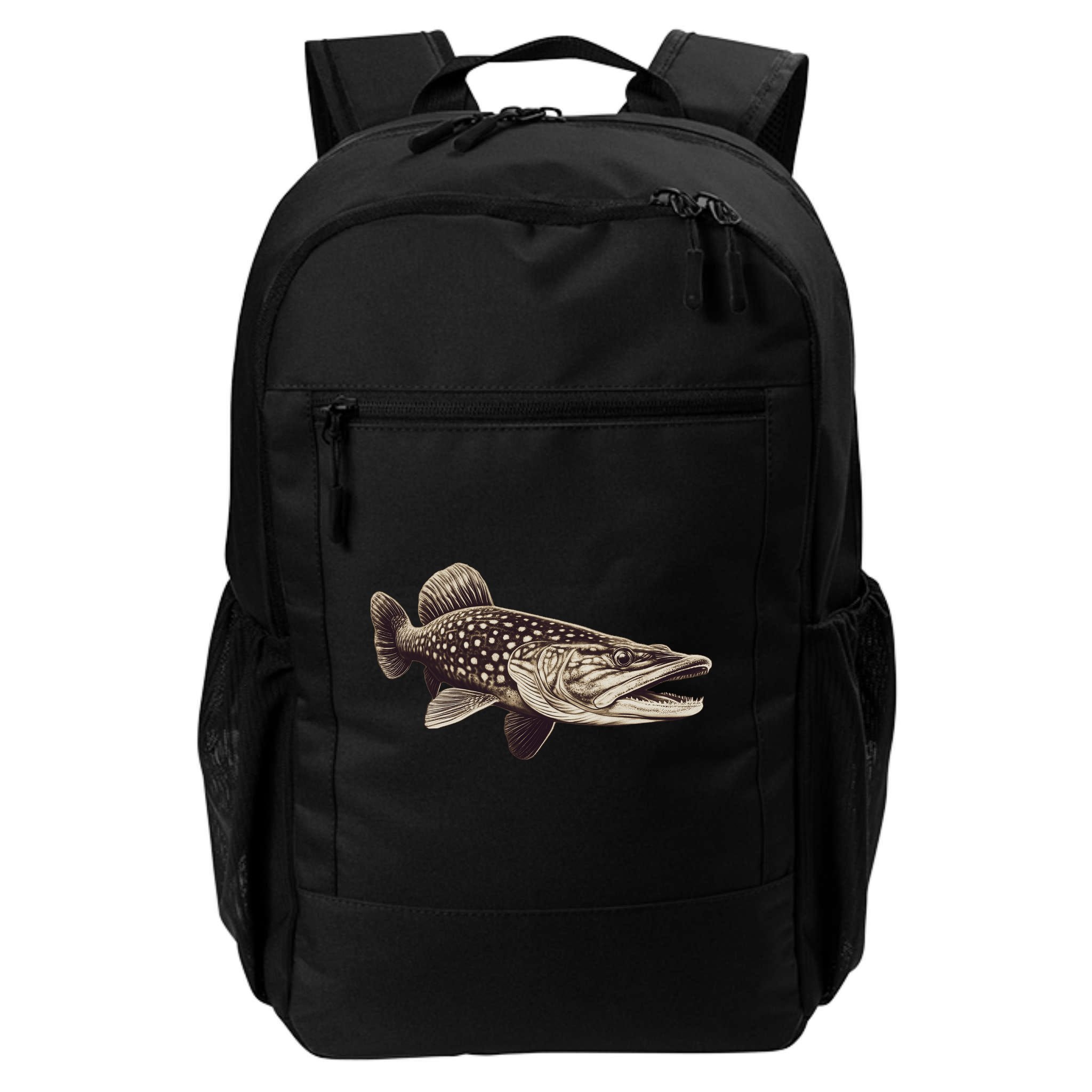 Pike Fish Monchrome Backpack
