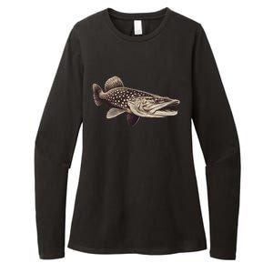 Pike Fish Monchrome Womens CVC Long Sleeve Shirt