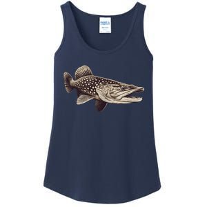 Pike Fish Monchrome Ladies Essential Tank