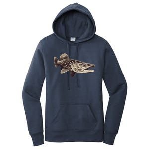 Pike Fish Monchrome Women's Pullover Hoodie