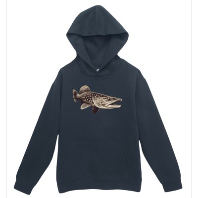 Pike Fish Monchrome Urban Pullover Hoodie