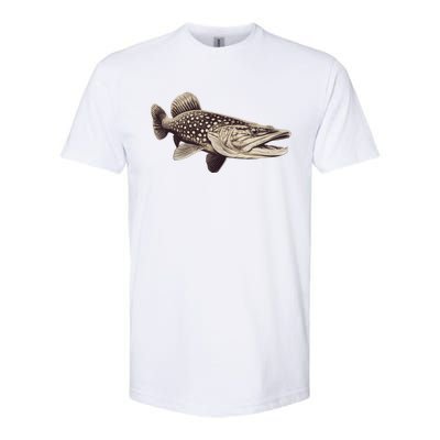 Pike Fish Monchrome Softstyle® CVC T-Shirt