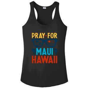 Pray For Maui Hawaii Strong Support Hawaii Gift Ladies PosiCharge Competitor Racerback Tank