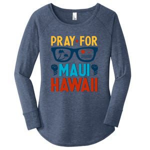 Pray For Maui Hawaii Strong Support Hawaii Gift Women's Perfect Tri Tunic Long Sleeve Shirt