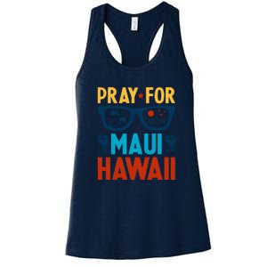 Pray For Maui Hawaii Strong Support Hawaii Gift Women's Racerback Tank