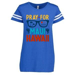 Pray For Maui Hawaii Strong Support Hawaii Gift Enza Ladies Jersey Football T-Shirt