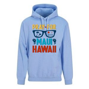 Pray For Maui Hawaii Strong Support Hawaii Gift Unisex Surf Hoodie