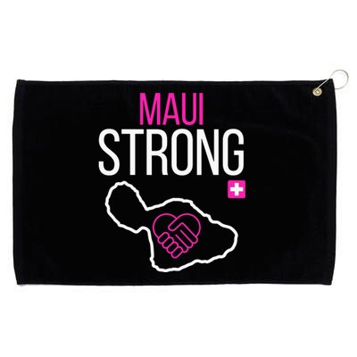 Pray For Maui Hawaii Strong Gift Grommeted Golf Towel