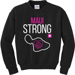 Pray For Maui Hawaii Strong Gift Kids Sweatshirt