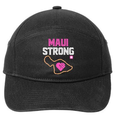 Pray For Maui Hawaii Strong Gift Lahaina Fires 7-Panel Snapback Hat
