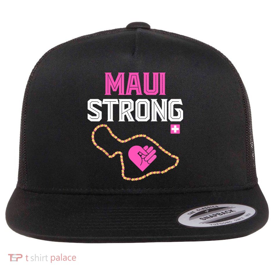 Pray For Maui Hawaii Strong Gift Lahaina Fires Flatbill Hat