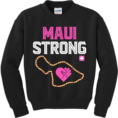 Pray For Maui Hawaii Strong Gift Lahaina Fires Kids Sweatshirt
