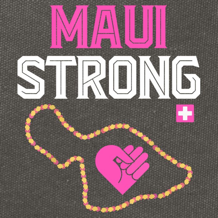 Pray For Maui Hawaii Strong Gift Lahaina Fires Cotton Canvas Backpack