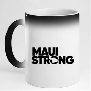 Pray For Maui Hawaii Strong Gift Maui Fires 11oz Black Color Changing Mug