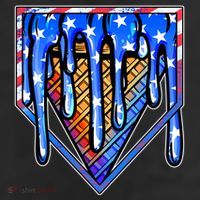 Patriotic Flag Melting Ice Cream Cone 11oz C Handle Ceramic Mug