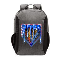 Patriotic Flag Melting Ice Cream Cone Vector Backpack