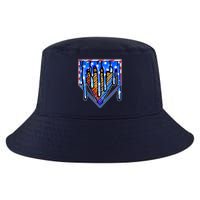 Patriotic Flag Melting Ice Cream Cone Cool Comfort Performance Bucket Hat