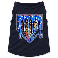 Patriotic Flag Melting Ice Cream Cone Doggie Tank
