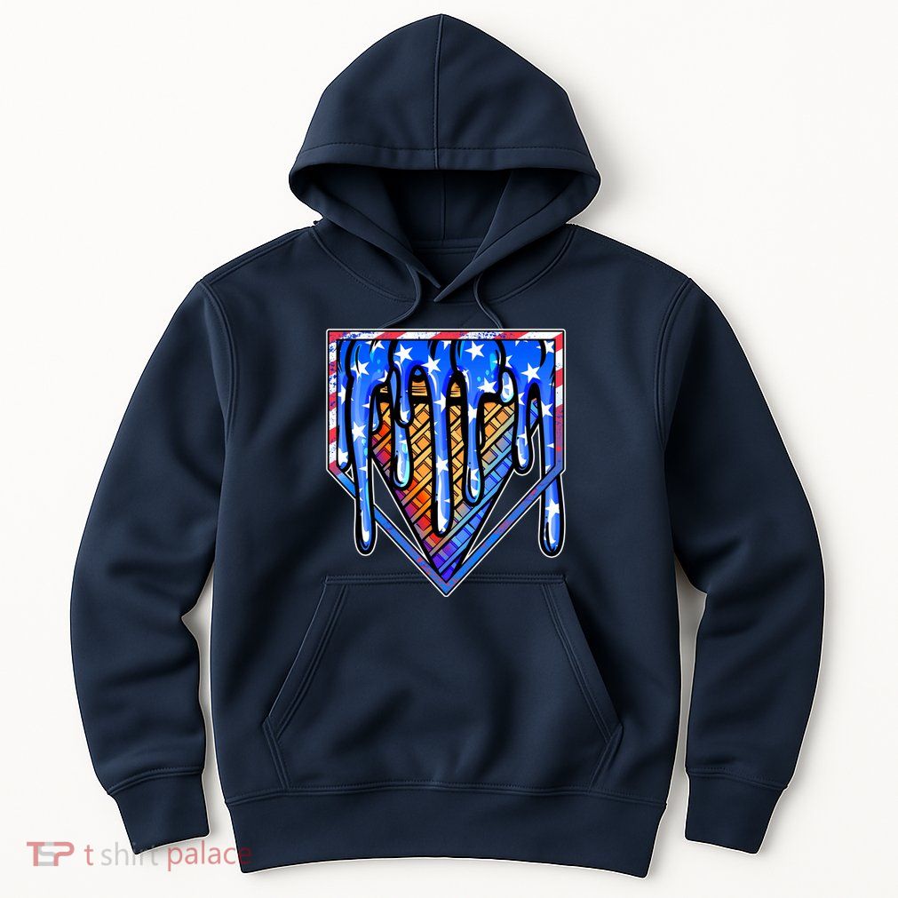 Patriotic Flag Melting Ice Cream Cone Hoodie