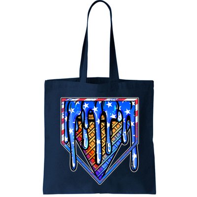 Patriotic Flag Melting Ice Cream Cone Bag