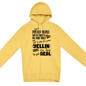 Proud Football Mama Premium Pullover Hoodie