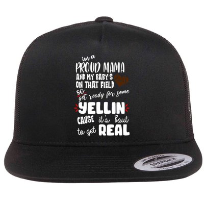 Proud Football Mama Flatbill Hat