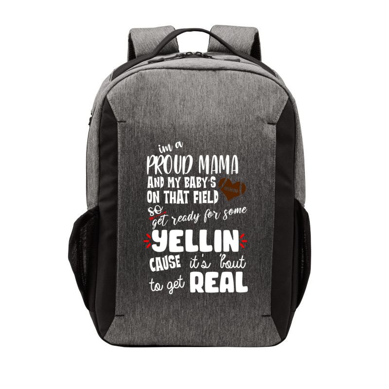 Proud Football Mama Vector Backpack