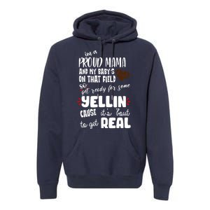 Proud Football Mama Premium Hoodie