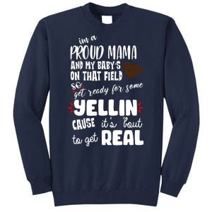 Proud Football Mama Tall Sweatshirt