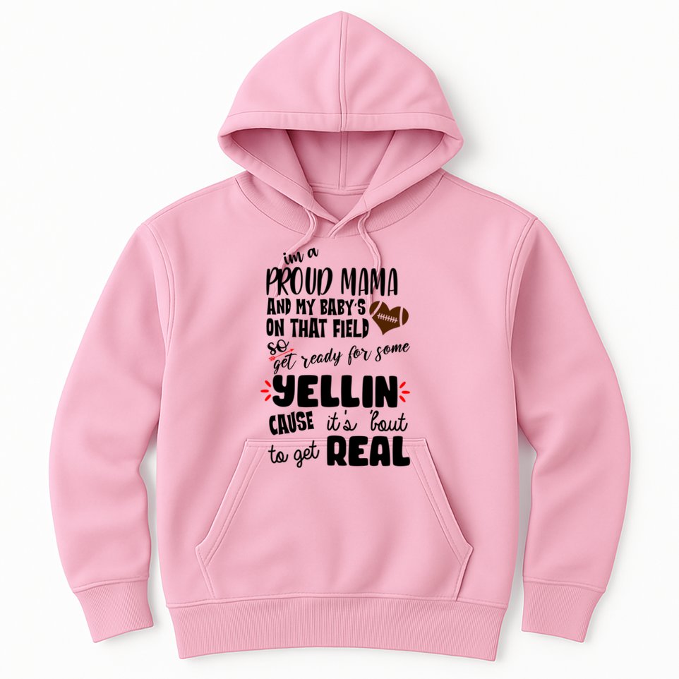 Proud Football Mama Hoodie