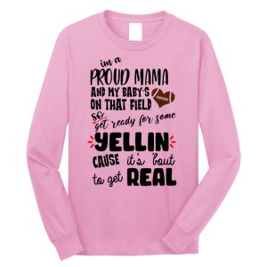 Proud Football Mama Long Sleeve Shirt