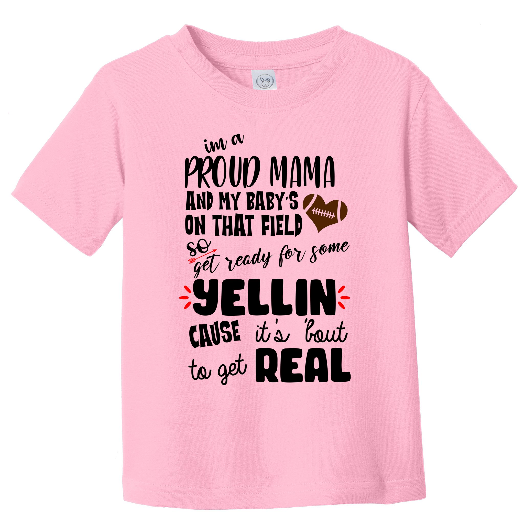 Proud Football Mama Toddler T-Shirt