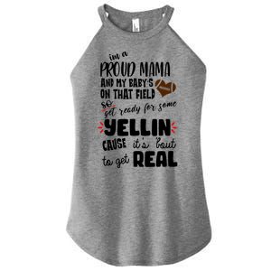 Proud Football Mama Women’s Perfect Tri Rocker Tank